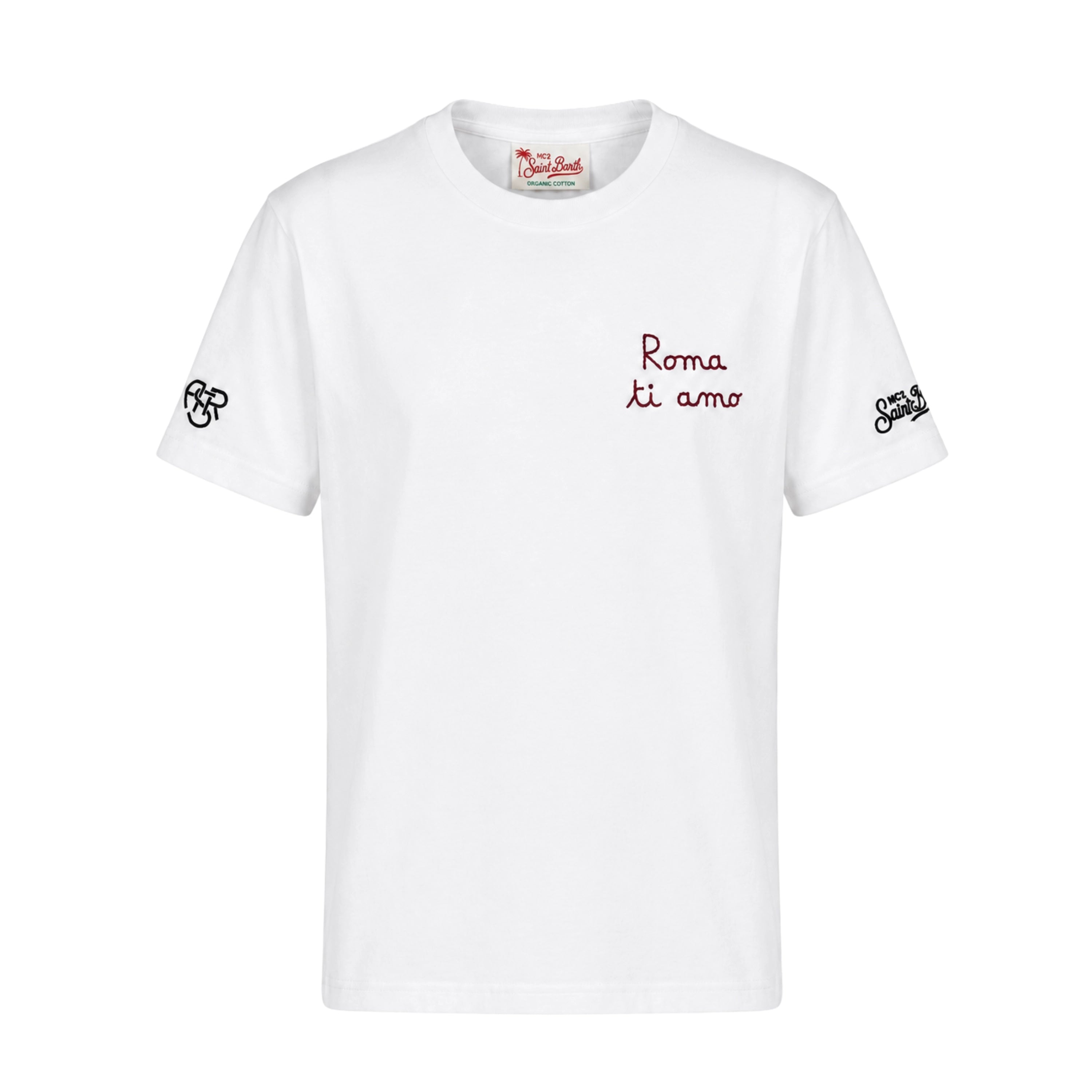T-shirt Saint Barth "Portofino", Uomo, Bianco, front