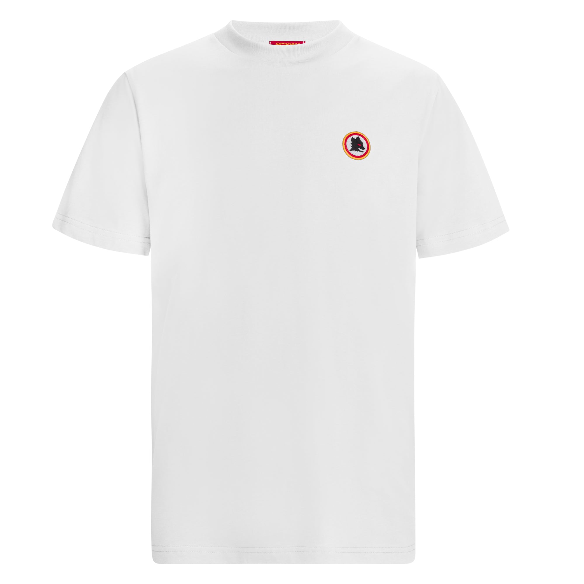 T-Shirt Ricamo Lupetto, Bianco