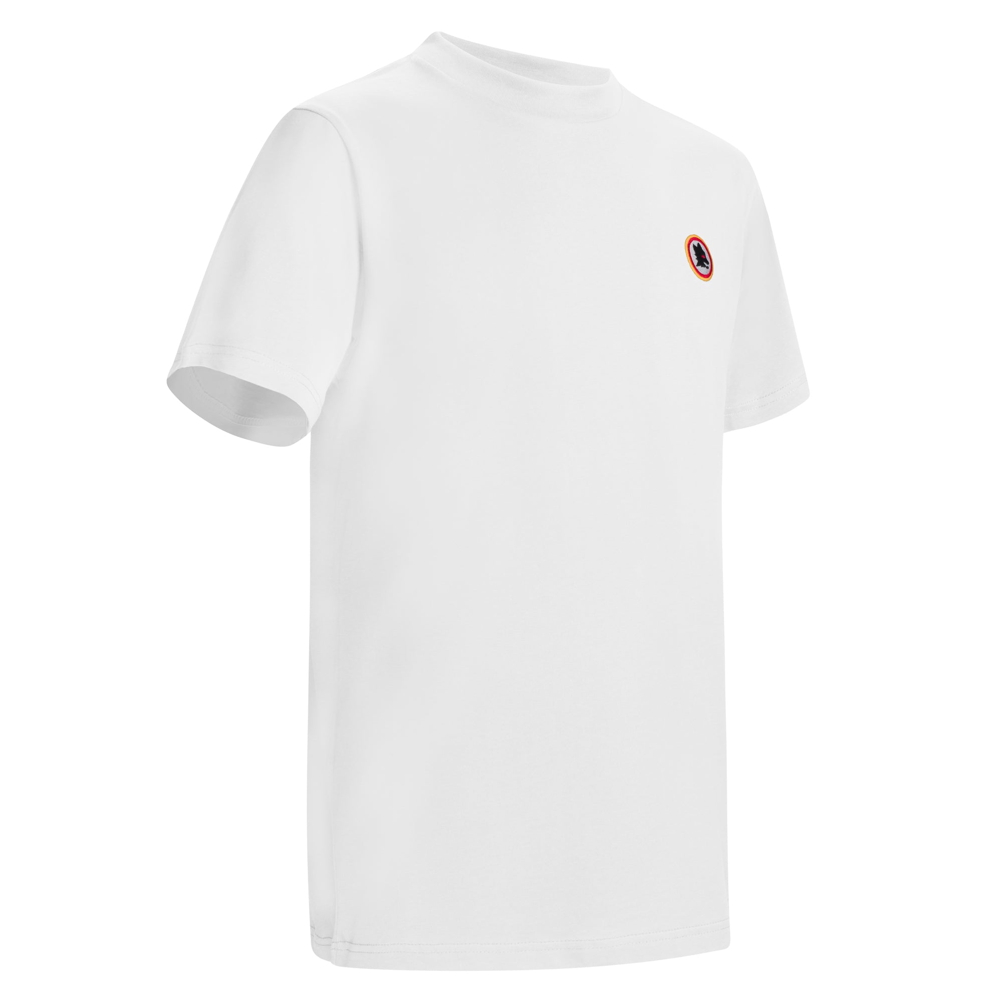 Wolf Neck Embroidery T-Shirt, White