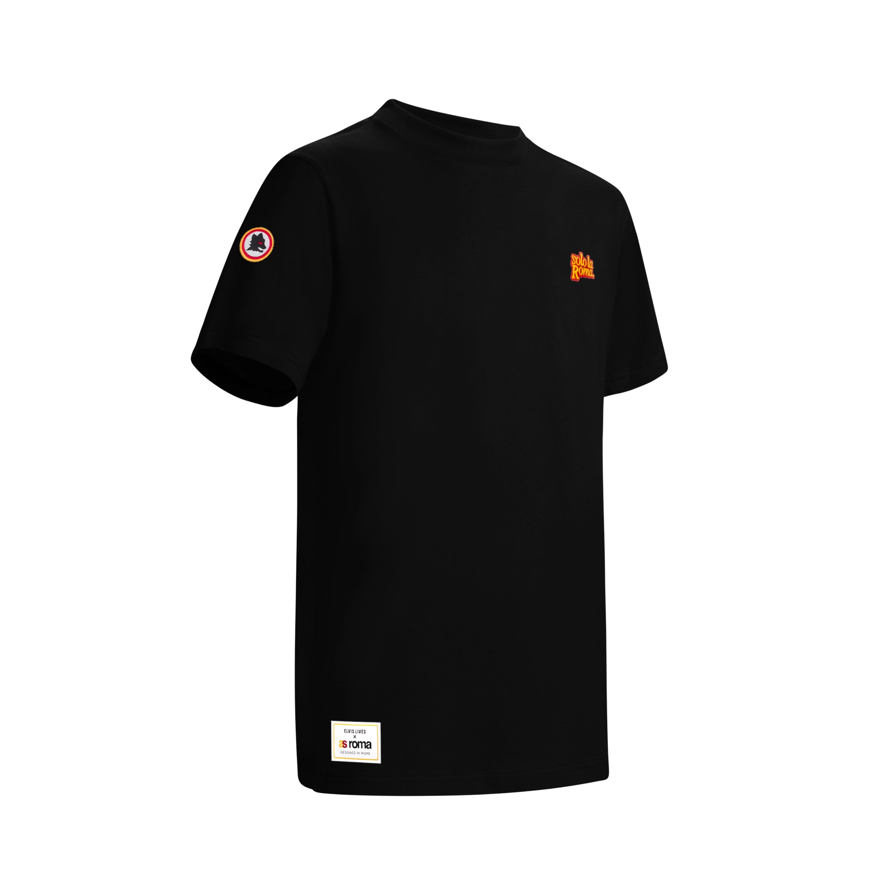 T-shirt Lupetto Elvis Lives x AS Roma, Nero