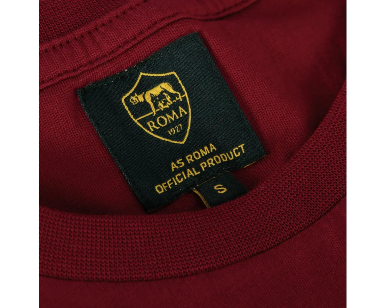 AS Roma Heritage Logo T-Shirt, Adult, Red