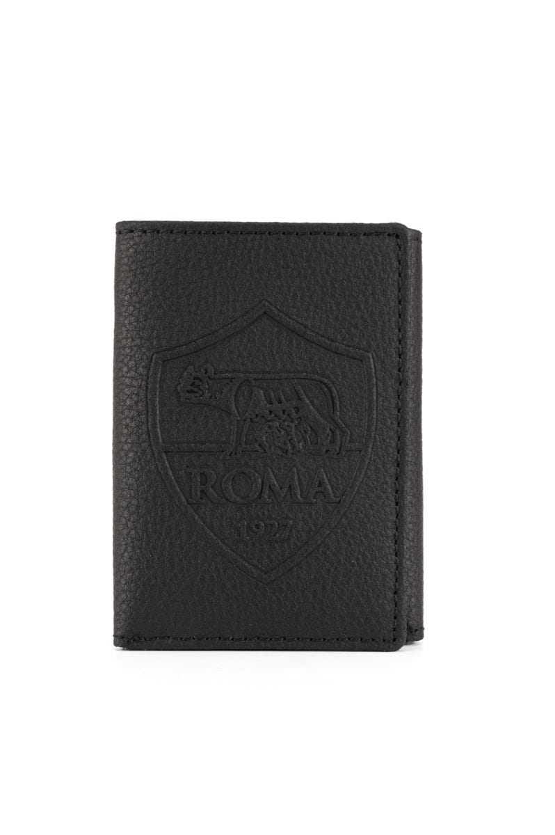 Portafoglio Slim verticale in pelle logo stampato 3 lati da uomo